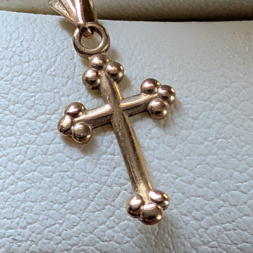 Gold Cross Charm